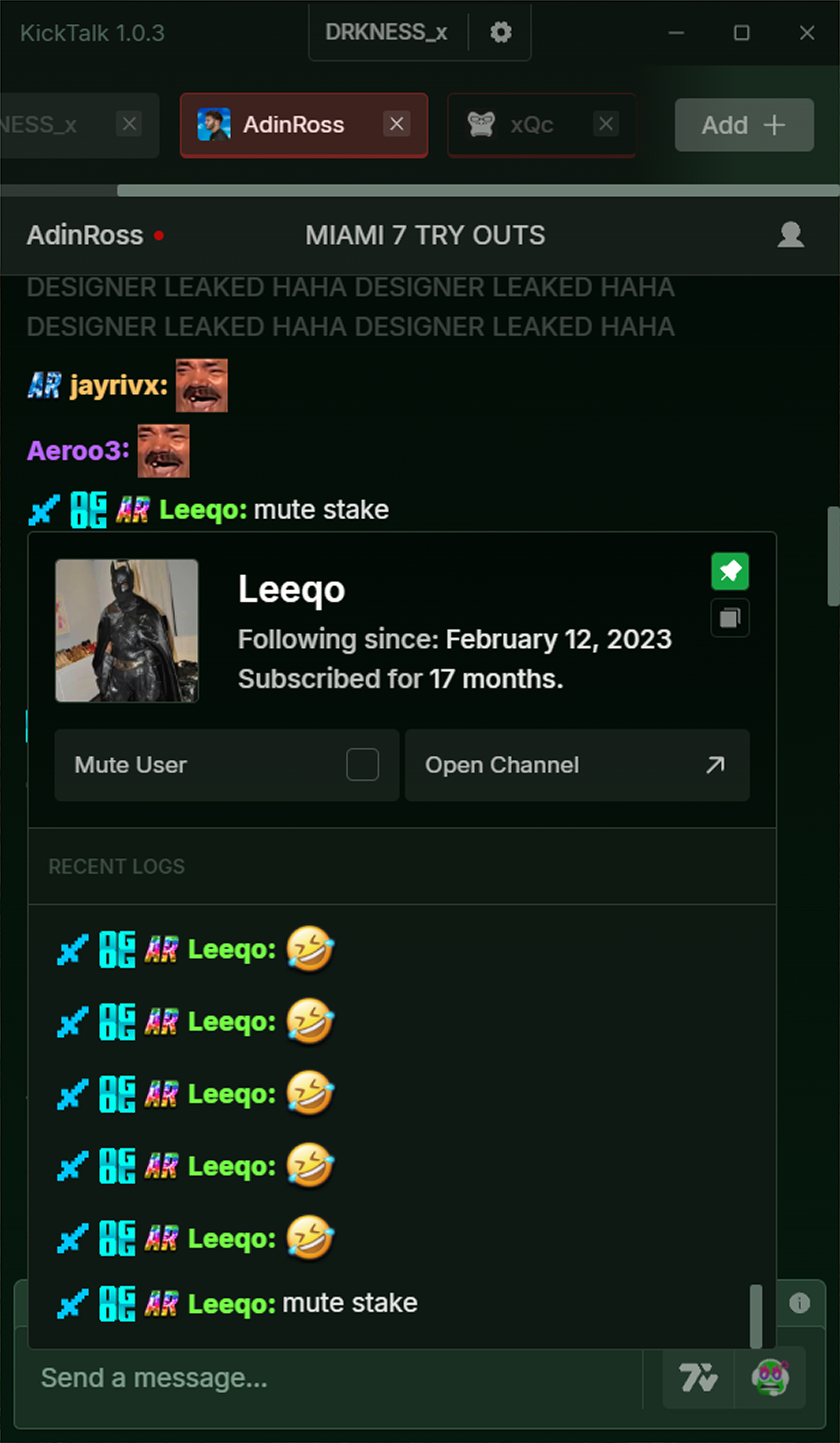 User Dialogs